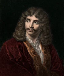 Jean Baptiste Poquelin Moliere 1622-1673 - incisione - XIX secolo