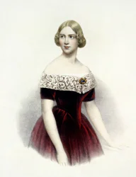 Jenny Lind (1820-1887), cantante svedese nel 1847
