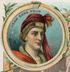 Giovanni Senza Paura, Duca di Borgogna. Cromolitografia fine XIX secolo