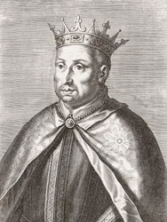 Re Afonso II del Portogallo. Ritratto.