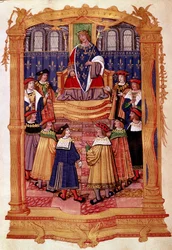 Re Luigi XI (1423-1483) e i Cavalieri dell
