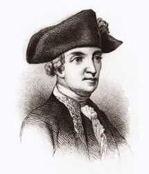 Cavaliere di Chastellux, ritratto di François Jean, marchese di Chastellux (1734-1788), scrittore e militare francese. Incisione del XIX secolo.