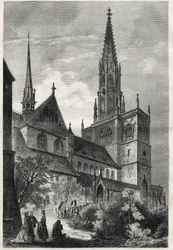 Konstanzer Münster - Il Duomo di Costanza o Cattedrale di Costanza - Germania - Cattedrale di Notre-Dame (Notre Dame) di Costanza - 1868