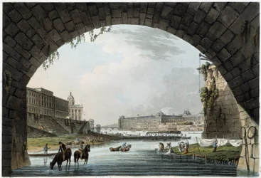 La Monnaie, 4 Nazioni a Parigi vista da J.C.Mats, Pubblicato da W.Miller a Londra-1806