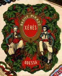 Etichetta di "Basile Pikazo - Jerez - Odessa", XIX secolo