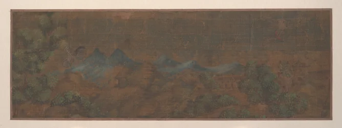 Paesaggio di figura in ambiente boschivo (foglia d