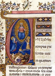 Giudizio universale. Manoscritto del XV secolo. Milano, Biblioteca Nazionale Braidense