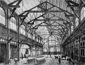 Le Grand Gymnasium de la rue des martyrs - incisione