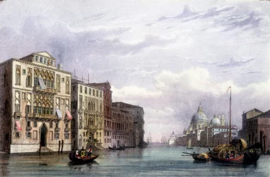 Il grande canale - in "Album delle principali vedute di Venezia", ill. di Marco Moro, ed. Gio Brizeghel, ca. 1840