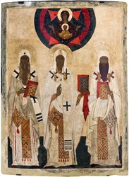 I tre santi vescovi di Rostov: Isaia, Leonzio e Ignazio