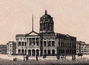 Liverpool, Inghilterra: vista del Municipio. in "Il mondo illustrato 168 vedute". Senza data (fine XIX secolo)