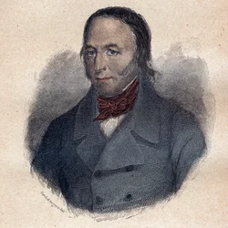 Louis Marie de Lahaye barone poi visconte de Cormenin (1788-1868) giurista e pamphlettista politico francese - incisione