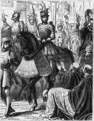 Luigi XII (1462-1516) entra a Genova (Italia).