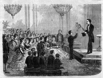 Spettacolo di magia dato da Monsieur Faure Nicolay alla presenza dell