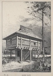Casa slava - incisione del 1889 in "Storia dell