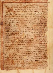 Manoscritto. Lettera n. 7 ai monaci di Beas de Segura (Carta n° 7 di S. Juan de la Cruz da Malaga alle monache di Beas de Segura). Carta. 18 novembre 1585.