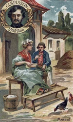 Margot opera comica del 1857 di Antoine Louis Clapisson. Chromo della fine del XIX secolo.
