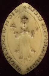 Matrice del sigillo del capitolo di Tournai. Usato dal XII secolo. Con l