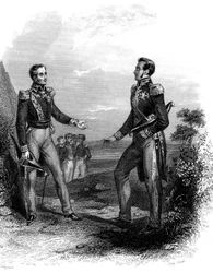Incontro tra José San Martin e Simon Bolivar