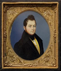 Miniatura del ritratto di Camillo Benso, conte di Cavour