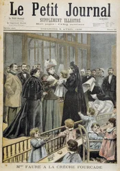 Mme Faure al vivaio Fourcade - in "Le Petite Journal" del 05/04/1896