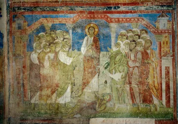 Affreschi nella chiesa del monastero benedettino di Lambach, Alta Austria (affresco)