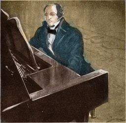 Muzio Clementi (1752-1832). Pianista e compositore italiano. Illustrazione del 1932.