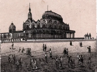 Ostenda, Belgio: vista del Kursaal Digue (Casino). in "Il mondo illustrato 168 vedute". Non datato (fine XIX secolo)