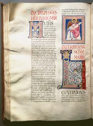 Pagina di un Exultet (canto liturgico) (manoscritto del XII secolo)