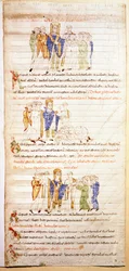 Pagina di una bibbia miniata (Ms.723-Foglio 138v.) dell
