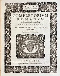 Pagina della partitura musicale dei Salmi (op 16) di Ludovico Viadana