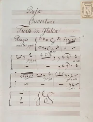 Pagina della partitura musicale dell