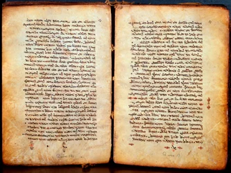 Pagine di una bibbia 