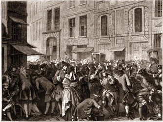 Parigi IV arrondissement - La rue Quincampoix nel 1720 all