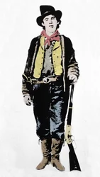 Pat Garrett (1850-1908), James Brent e John William Poe (1850-1923), sceriffi della contea di Lincoln, c1880-1882 (1954)
