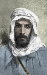 Pierre Paul Francois Camille Savorgnan de Brazza (1852-1905) esploratore francese in Africa - Ritratto di Pietro Paolo Savorgnan di Brazza o Pierre Paul Francois Camille Savorgnan de Brazza in francese (1852-1905) Governatore Generale del Congo francese ci
