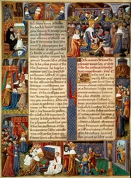 Scena di pietà: Re Luigi IX (1214-1270) (San Luigi) lava i piedi ai poveri