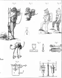 Tavola che raffigura le tute Rouquayrol - Denayrouze