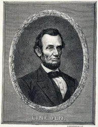 Ritratto di Abraham Lincoln (1809-1865), Presidente degli Stati Uniti d