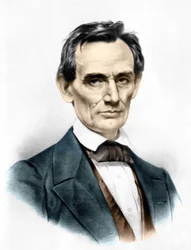 Ritratto di Abraham Lincoln (1809 - 1865) 16° Presidente degli Stati Uniti