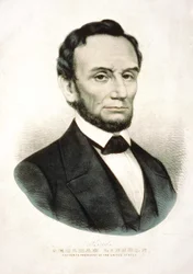 Ritratto di Abraham Lincoln, statista americano (1809-1865)