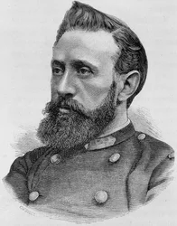 Ritratto di Adolphe Alphonse Assi (1840 - 1886). Incisione della fine del XIX secolo in 