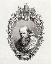 Ritratto di Alessandro Farnese, Paolo III (1468 - 1549) papa dal 1534 al 1549.