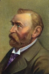 Ritratto di Alfred Berhard Nobel, chimico svedese.