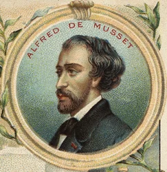 Ritratto di Alfred de Musset, scrittore francese