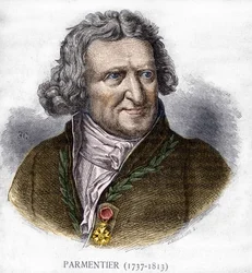 Ritratto di Antoine Augustin Parmentier (1737 - 1813), farmacista militare e agronomo francese - in Les Contemporains, fine XIX secolo
