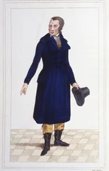 Ritratto di Antoine Quentin Fouquier Tinville (1746 - 1795), magistrato e politico francese incisione del 1830