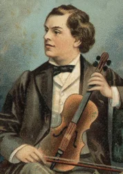 Ritratto di August Wilhemj, violinista tedesco (1845-1908)