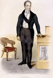 Ritratto del Barone Guillaume Dupuytren (1777-1835), chirurgo francese. Incisione del 1844.