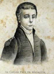 Ritratto del capitano Paul de Magallon (1784 - 1859) - in 